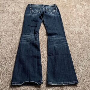 REROCK INDIGO BLUE LOW RISE BOOTCUT DENIM